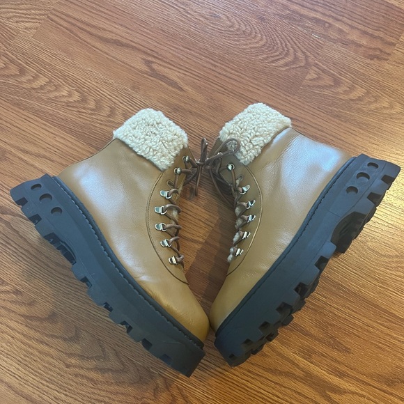 Simon Miller Lace Up Scrambler Boot in Caramel - Picture 4 of 8